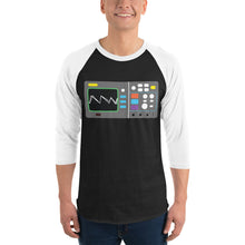Load image into Gallery viewer, Oscilloscope 3/4 sleeve raglan shirt