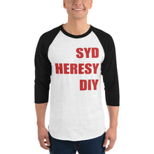 Load image into Gallery viewer, Syd Heresy DIY 3/4 sleeve raglan shirt