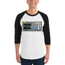 Load image into Gallery viewer, Oscilloscope 3/4 sleeve raglan shirt