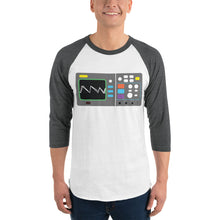 Load image into Gallery viewer, Oscilloscope 3/4 sleeve raglan shirt
