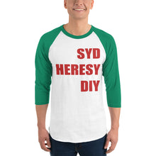 Load image into Gallery viewer, Syd Heresy DIY 3/4 sleeve raglan shirt