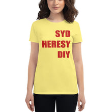 Load image into Gallery viewer, Syd Heresy DIY Women's short sleeve t-shirt