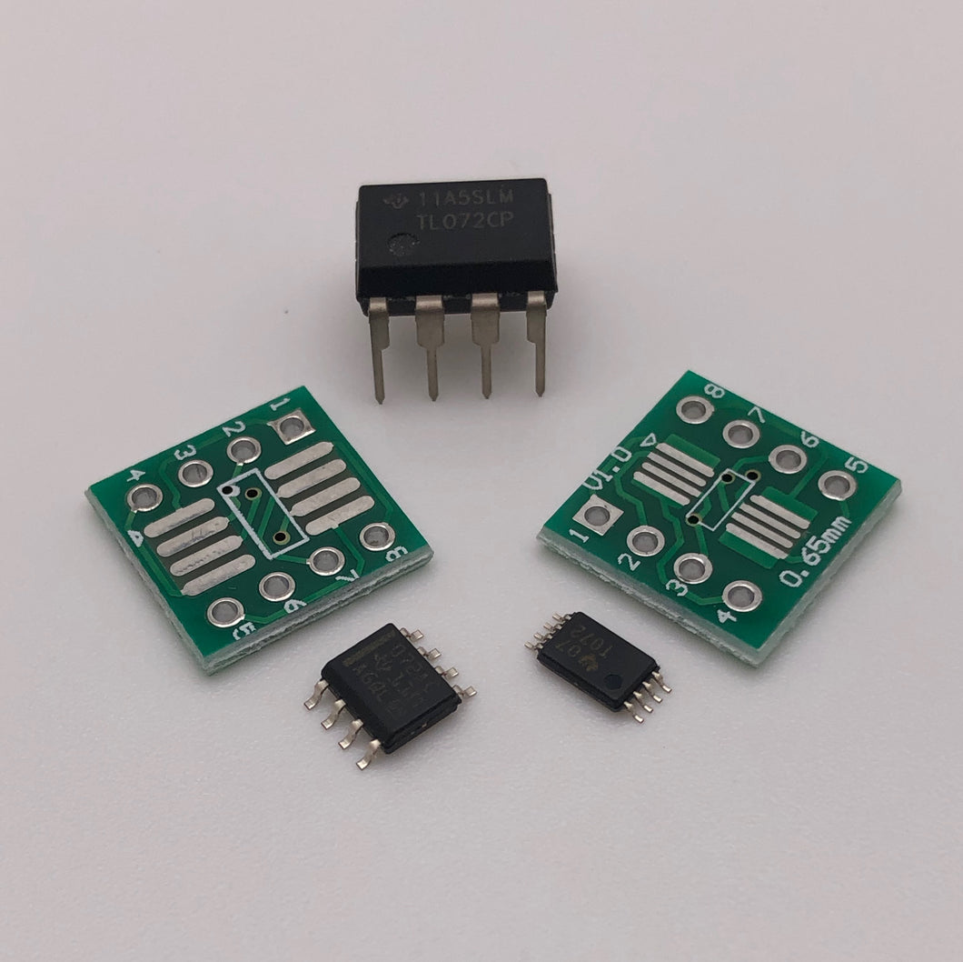 TSSOP-8/SOIC-8 to PDIP-8 Adapter