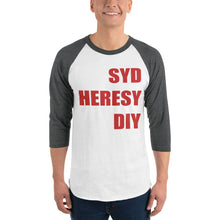 Load image into Gallery viewer, Syd Heresy DIY 3/4 sleeve raglan shirt
