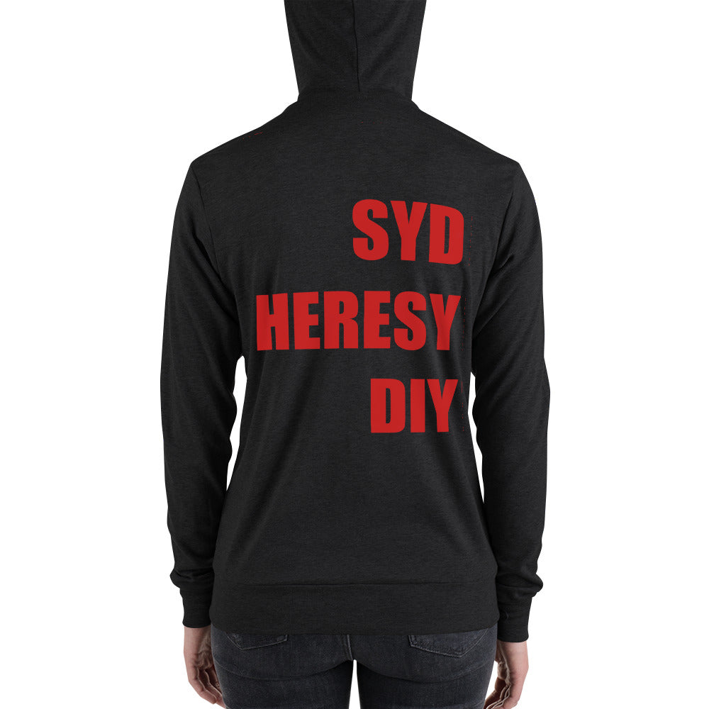 Syd Heresy DIY Unisex zip hoodie