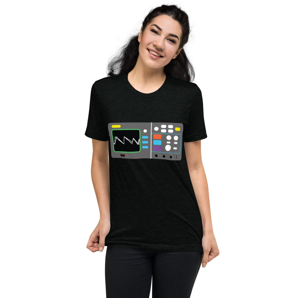 Oscilloscope Short sleeve tri-blend t-shirt