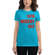 Load image into Gallery viewer, Syd Heresy DIY Women&#39;s short sleeve t-shirt
