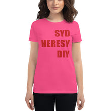 Load image into Gallery viewer, Syd Heresy DIY Women&#39;s short sleeve t-shirt
