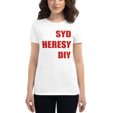 Load image into Gallery viewer, Syd Heresy DIY Women&#39;s short sleeve t-shirt
