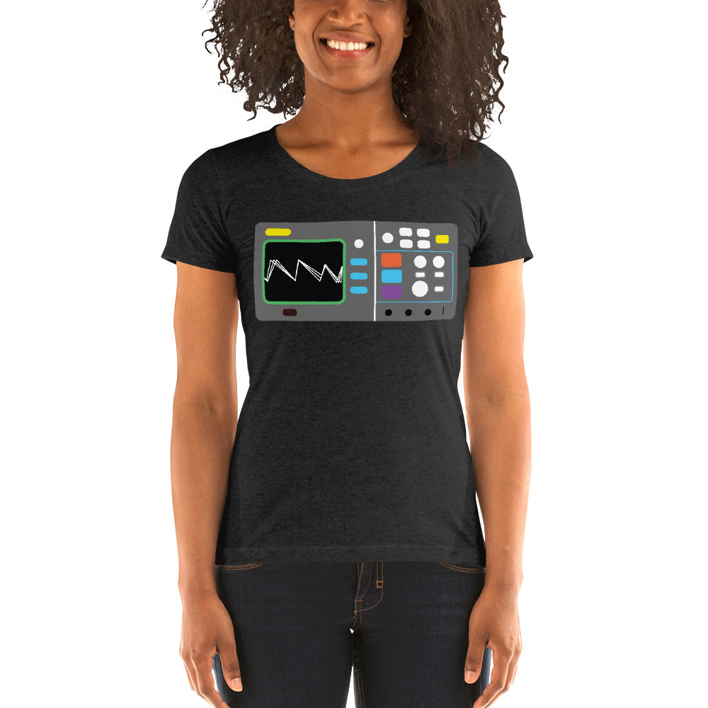 Oscilloscope Ladies' short sleeve t-shirt